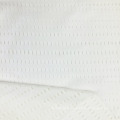 White Super Elastic Breathable Stretch Spandex Nylon Mesh Fabrics for Sports Short Sleeve